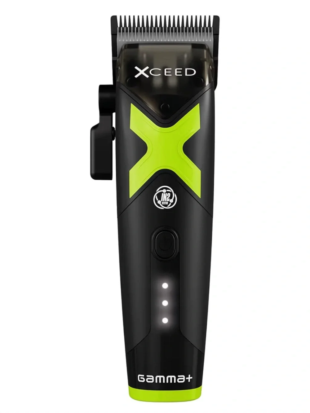 Professional Men's Hair Clipper - Black with Green Accent